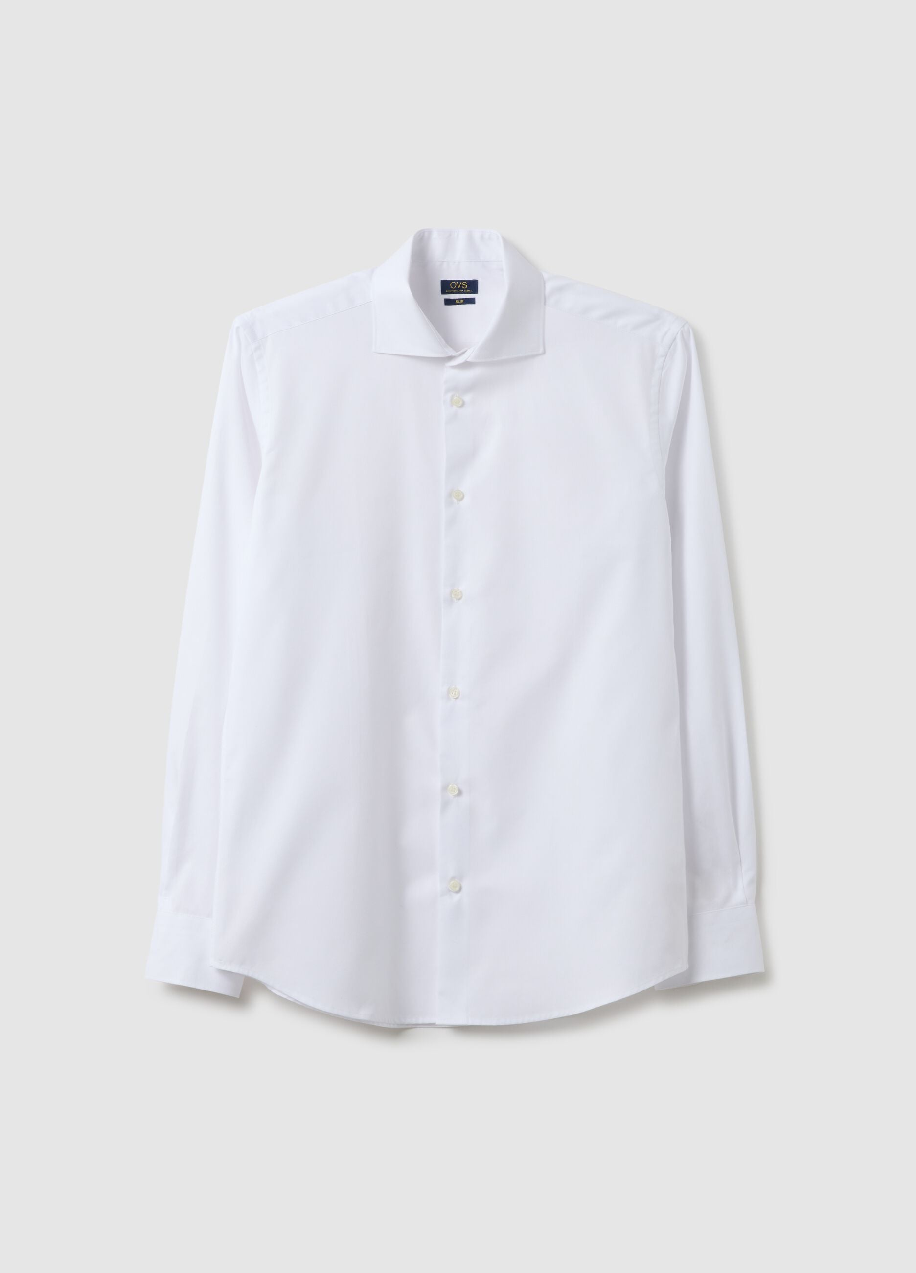 Pure Cotton Slim Fit White Shirt