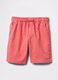 Orange shorts in stretch cotton_4