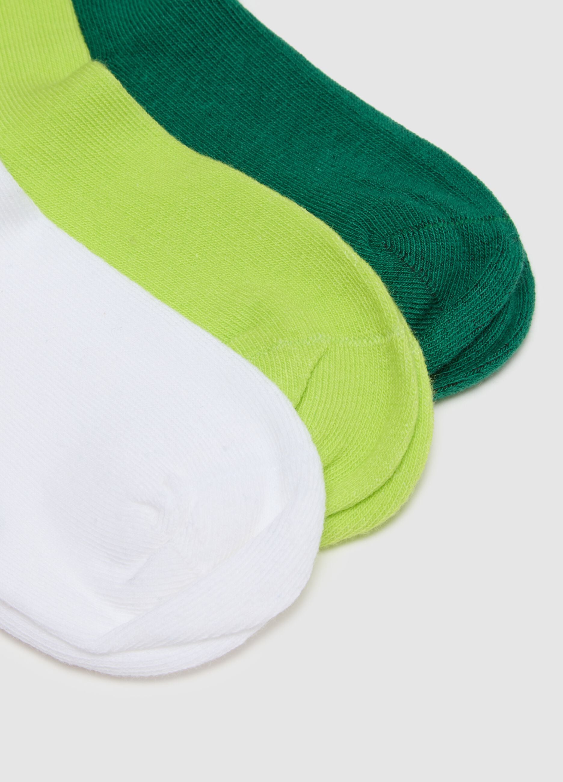 Kids' multicolour cotton blend sock multipack
