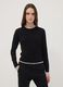 Black long-sleeved viscose-blend top_2