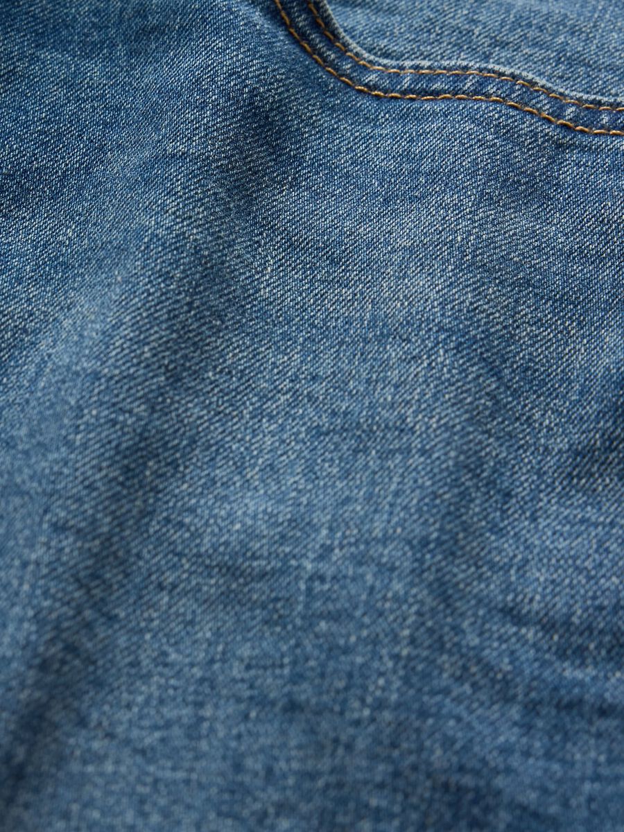 Jeans flare fit in misto cotone_8