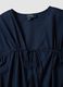 Blue pure cotton V-neck dress_5