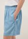 Light blue pure lyocell shorts with elasticated waist, relaxed fit_3