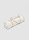 White organic cotton-blend hooded baby bathrobe_0