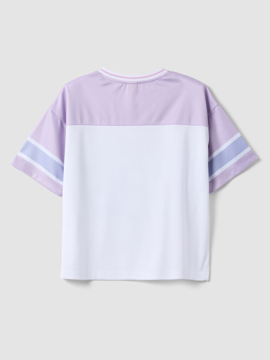Girls&rsquo; multicolour boxy fit T-shirt with Stitch_4