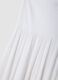 Long white pure cotton skirt with elasticated waist and sheer detailing_5