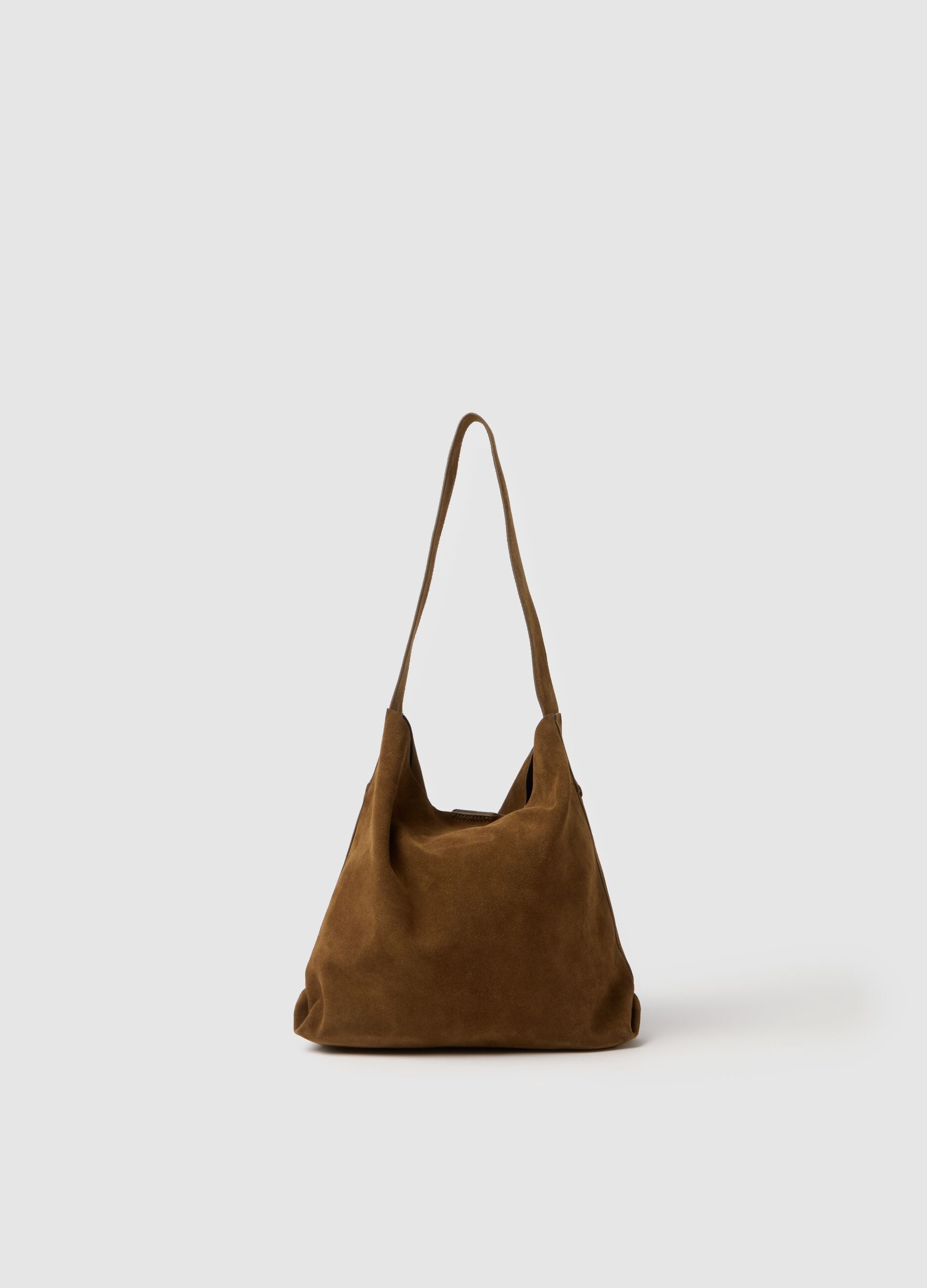 Brown Genuine Leather Shopper Bag