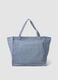 Blue striped pure cotton shopper bag_1