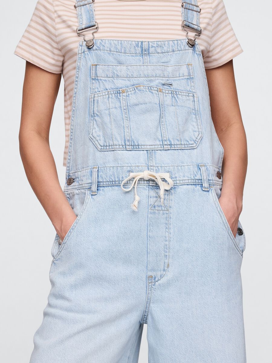 Salopette denim chiaro Gap_3