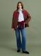 Blue wide-leg stretch cotton jeans_0