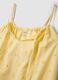 Yellow pure cotton nightdress with straps and lemon print_5