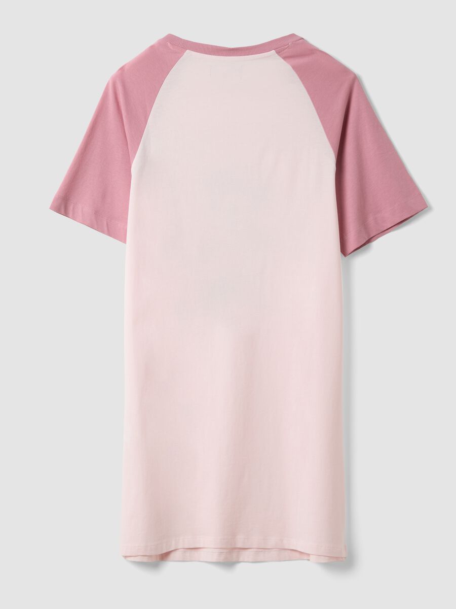 Camicia da notte rosa in puro cotone organico con stampa Minnie_5