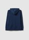 Blue regular fit cotton hoodie for boys_4