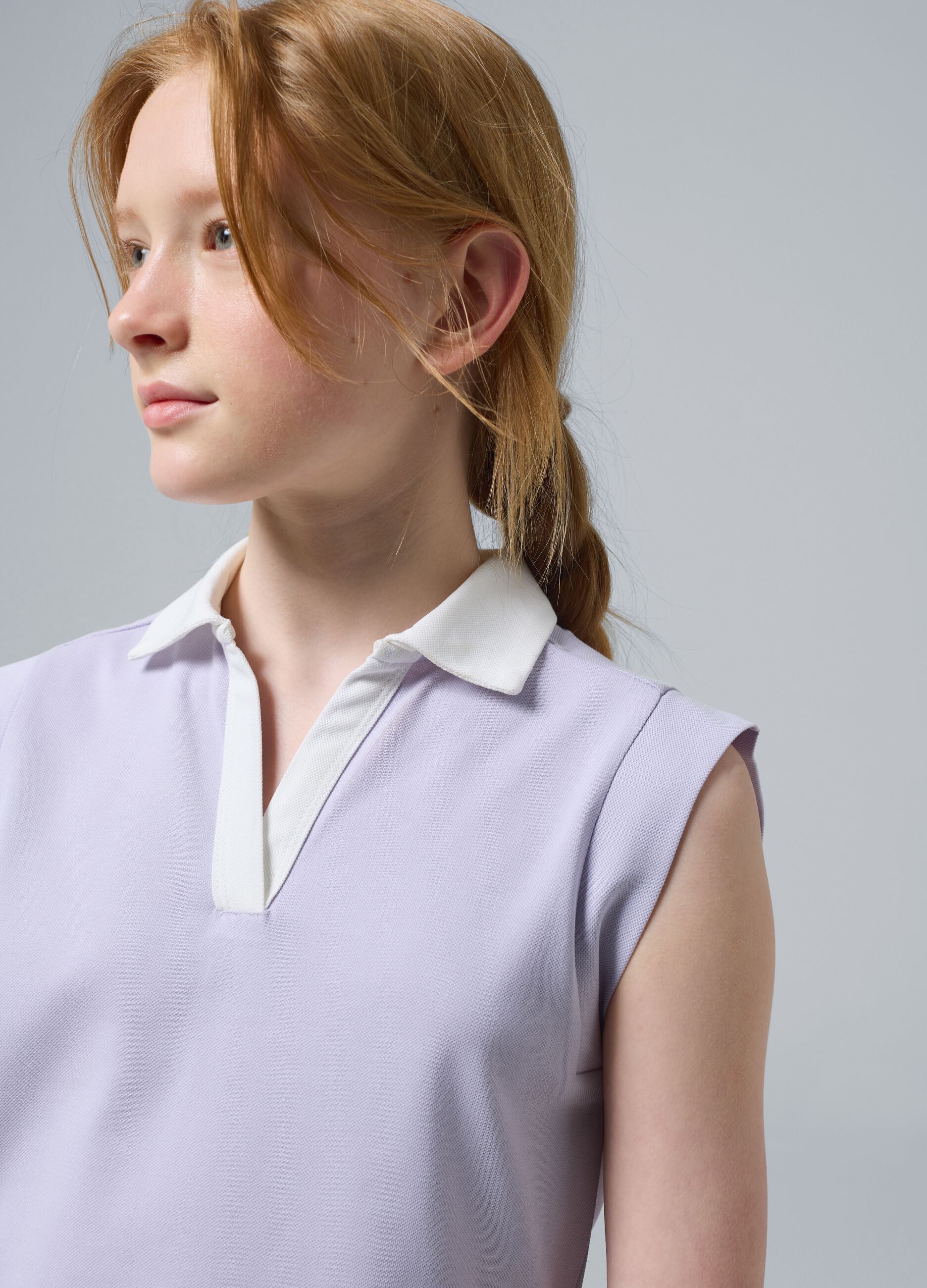 ALTAVIA COURT purple stretch-cotton sports polo shirt