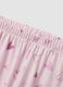 Pink long organic cotton jersey pyjamas with prints for girls_3