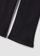 Black organic cotton flared trousers_3