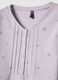 Purple pure cotton pyjamas with serafino collar and floral pattern_5