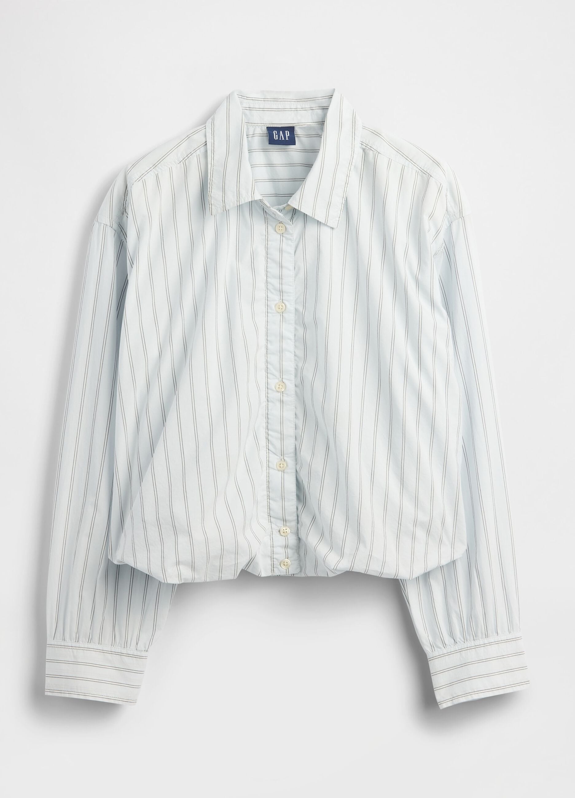 Blue Striped Cotton Shirt