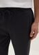 Black Regular Fit Cotton Blend Joggers_3