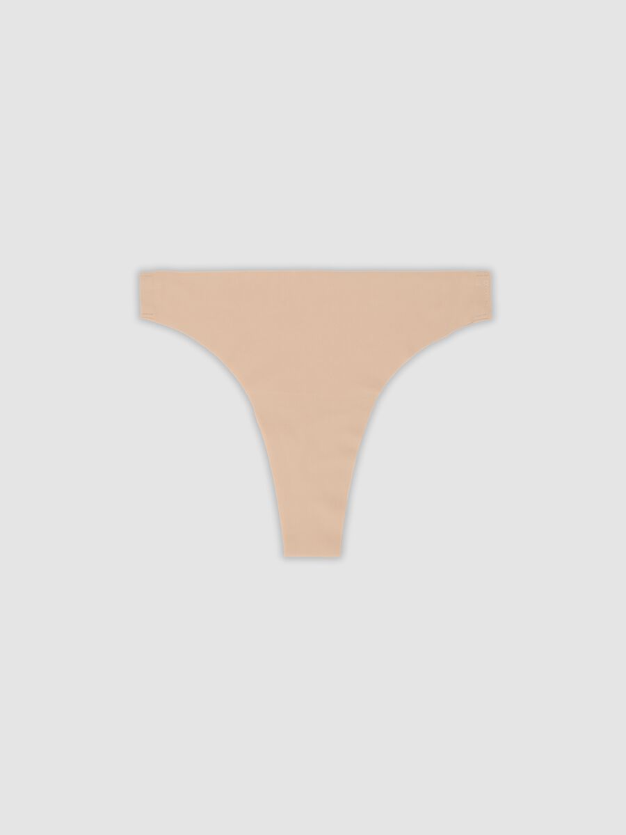 Beige stretch-fabric Brazilian briefs_4