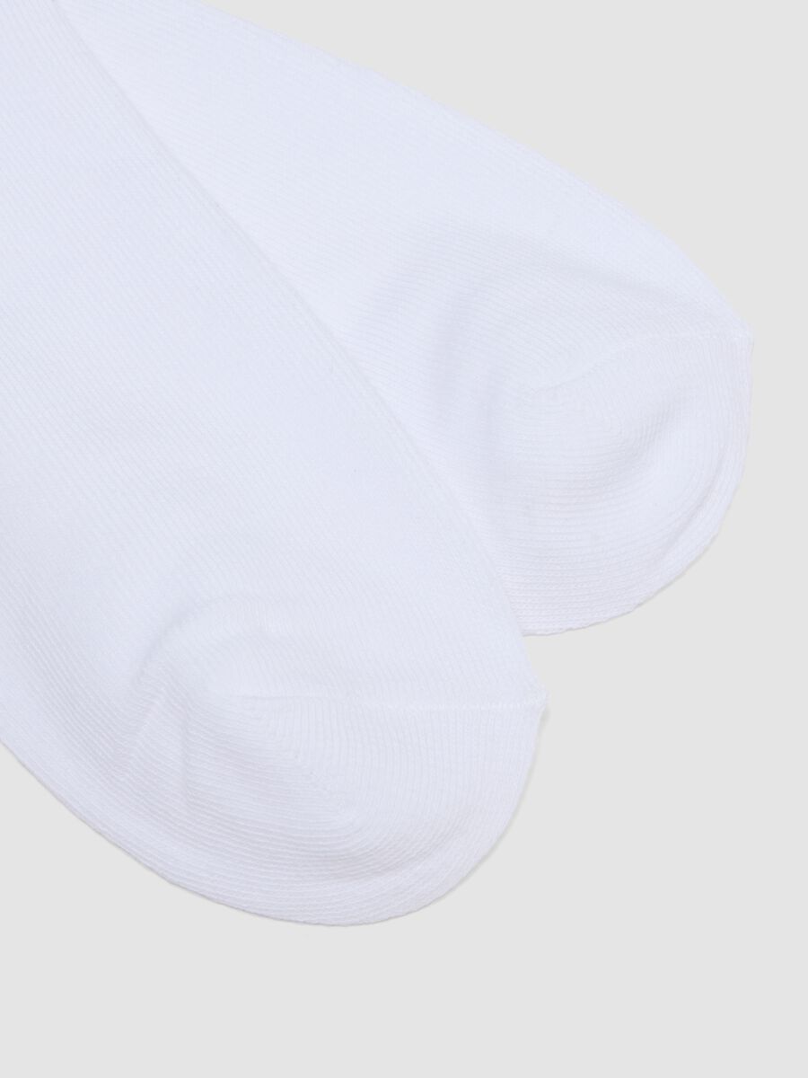 Tripack di calze alla caviglia bianche in cotone organico elasticizzato_1