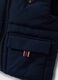 Gilet blu imbottito con cappuccio e zip per bimbo_2