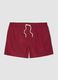 Red regular-fit swim shorts with drawstring_5