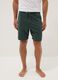 Green cotton-blend regular-fit pyjama shorts_1
