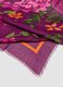 Purple pure viscose paisley-print scarf_2