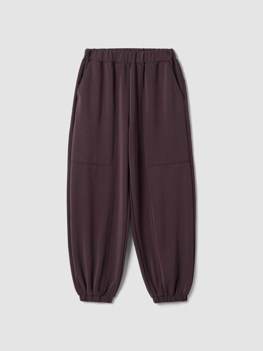 Purple soft-touch jogging bottoms ALTAVIA STUDIO_5