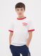 White pure organic cotton T-shirt with print, relaxed fit, for boys_1