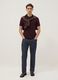 Blue stretch cotton trousers with five pockets_0