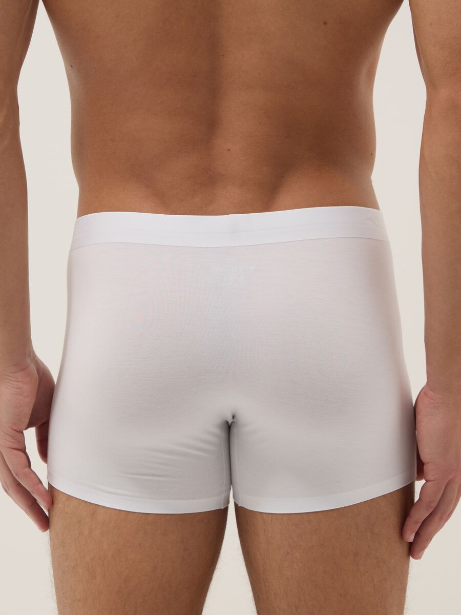 Bipack boxer midi in modal elasticizzato bianco regular fit_2