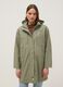Green waterproof hooded jacket, regular fit_0