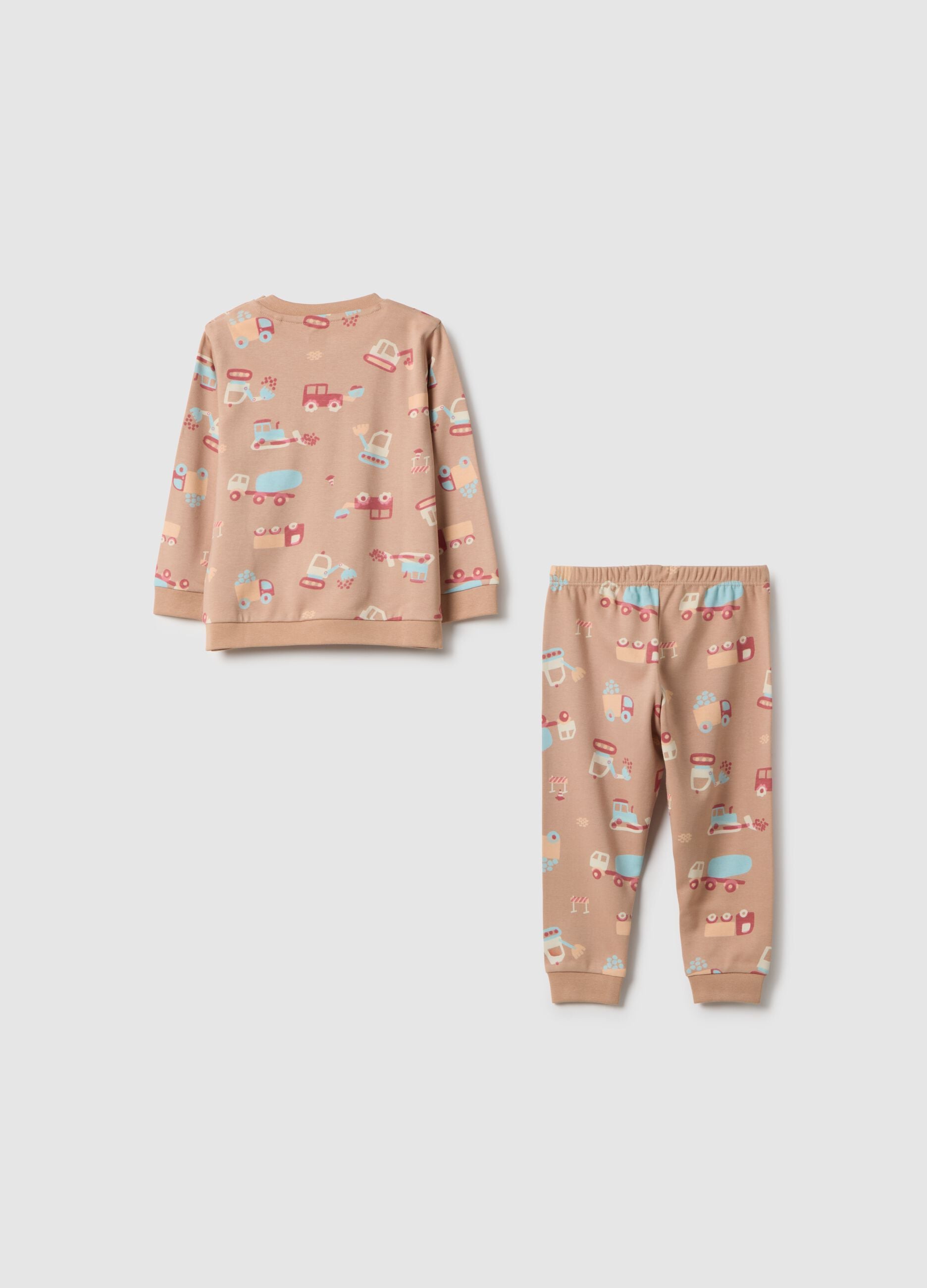 Multicolour baby pyjamas in pure cotton regular fit with prints
