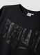Black regular-fit stretch cotton jersey T-shirt with print_5