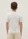 Boys' white pure cotton polo with serafino collar, regular fit_1