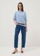Light blue viscose-blend regular-fit T-shirt_1
