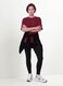 Red crew-neck T-shirt in stretch cotton-modal blend, regular fit_0