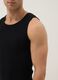 Black pure cotton vest regular fit_3