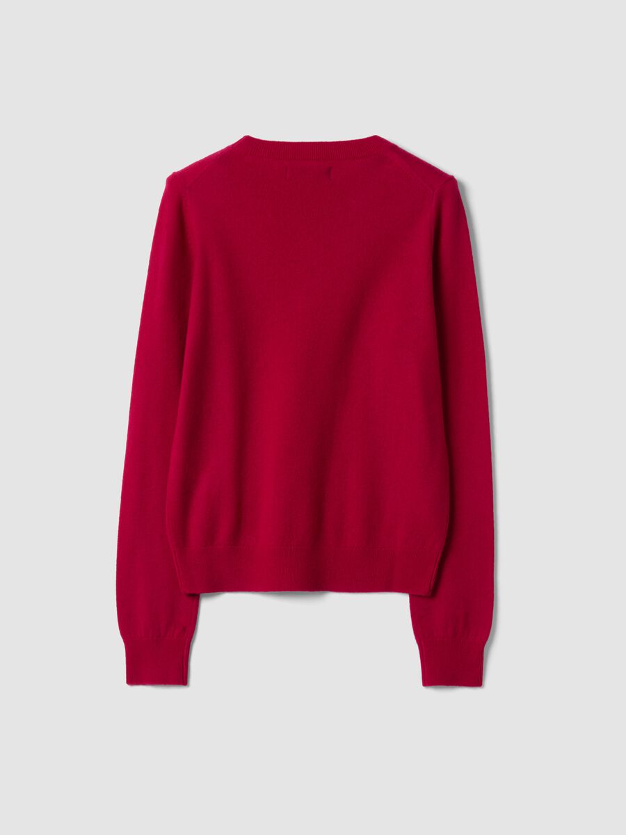 Red pure wool crew-neck jumper_2