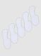 5-pack of white stretch organic cotton socks_0