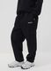 Black sporty cargo trousers with drawstring_3