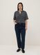 Multicolour striped regular fit pure viscose shirt with buttons_1