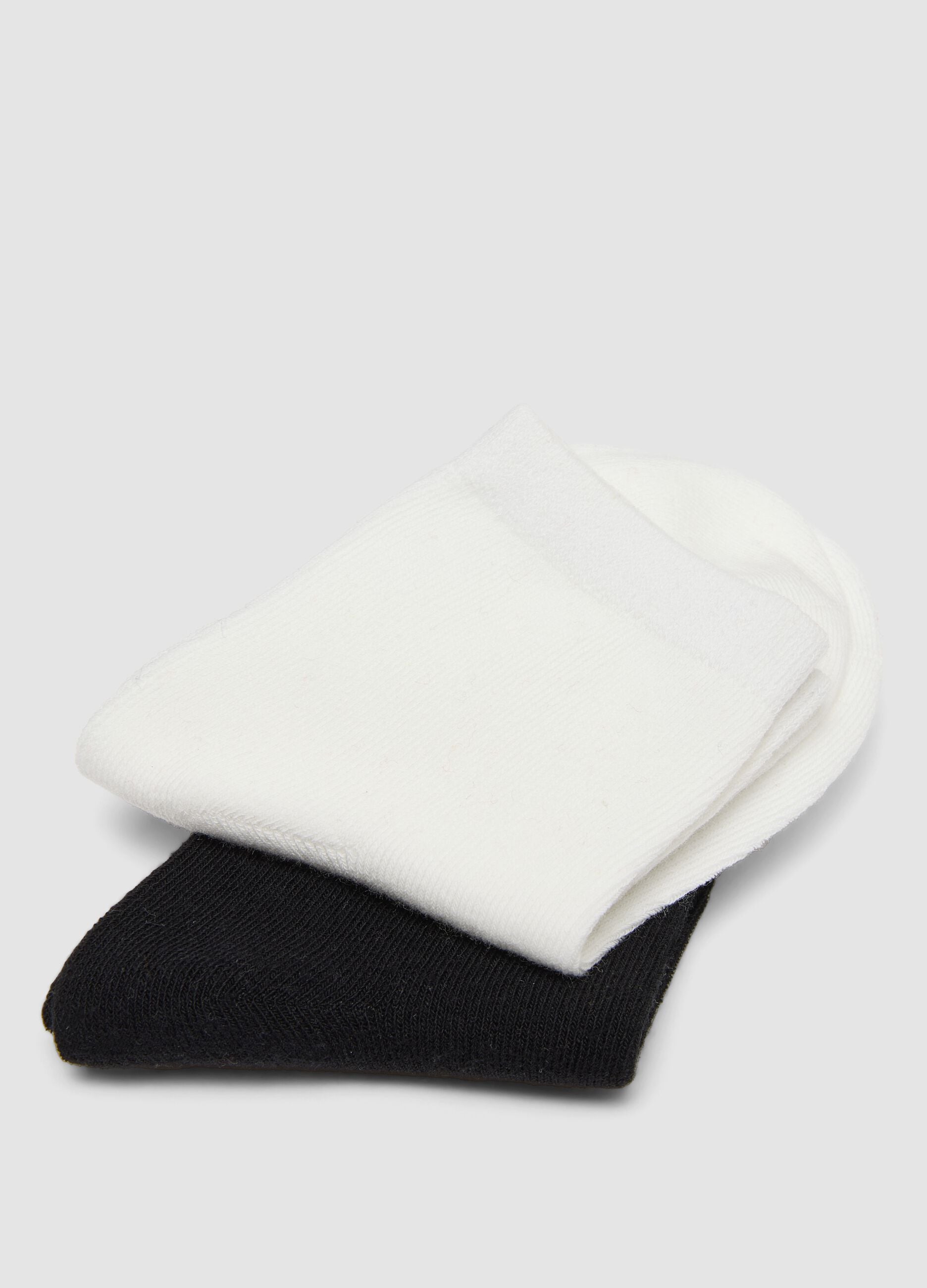 Pack of five multicolour ankle socks in stretch organic cotton