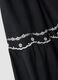 Long blue pure cotton skirt with embroidery_5