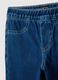 Girls' Blue Stretch Cotton Flare Fit Jeggings_2