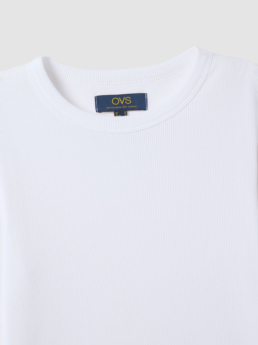 White long-sleeved pure cotton T-shirt_5