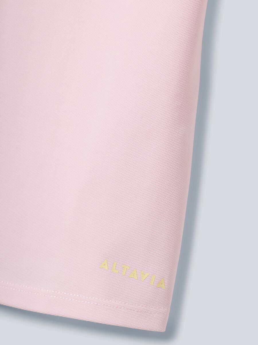 Pink ALTAVIA COURT performance polo in stretch cotton_6