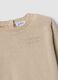 Beige cotton-blend crew-neck jumper for baby boy_3
